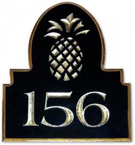  Pineapple Address Plaque Unique